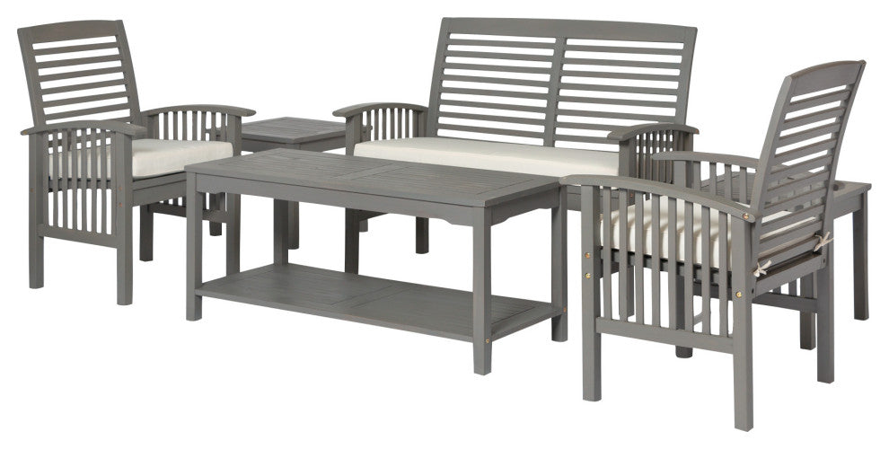 Outdoor Chat Set - Grey Wash, OGWLSCH6GW