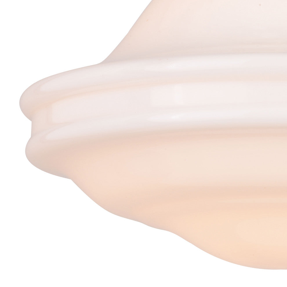 Huntley 12" 1 Light Semi-Flush Natural Brass