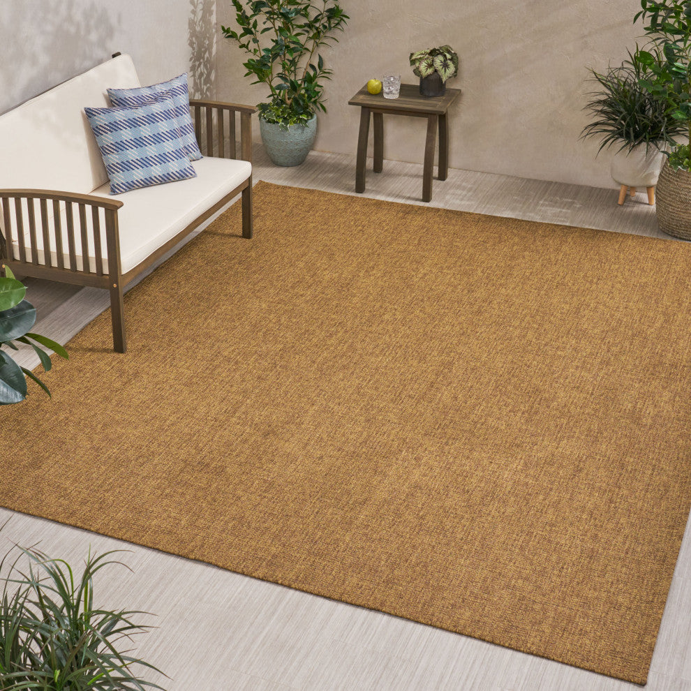 Currie Indoor/Outdoor Area Rug, Natural, 120 W X 94 D X 0.16 H