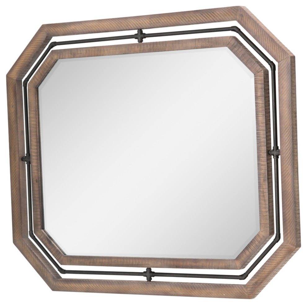 Crossings Octagonal Sideboard Wall Mirror - Reclaimed Barn