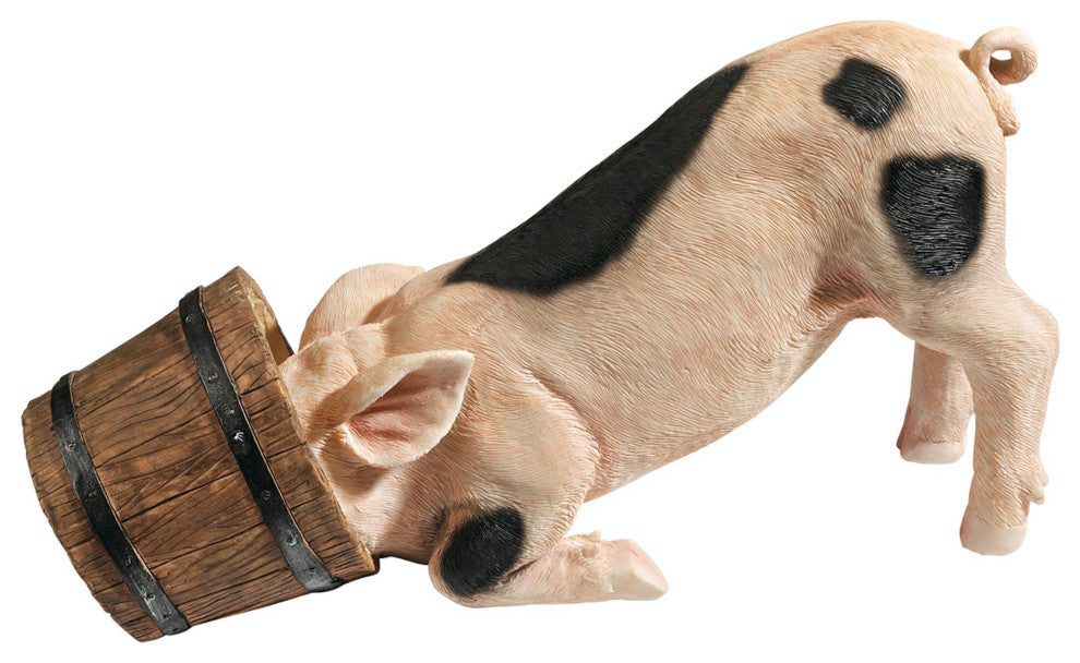 Bucket Head Piglet Statue