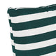 18" Decorative Pillow, Polyester Insert, Horizontal Brush Cabana Sm Emerald