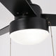 42-inch Industrial Black Ceiling Fan with Light and Pull Chain