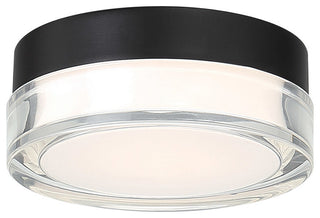 Dot 6" LED Round Flush Mount 3000K, Black