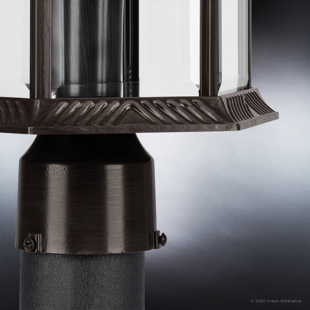 Luxury Transitional Post Light, Olde Bronze