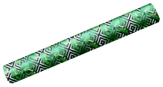 Leaf PVC Bathroom Mat, Green, 26" x 39", Covers 6.9 sq ft