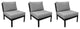 kathy ireland Madison Ave. Armless Sofa 3 Per box in Slate