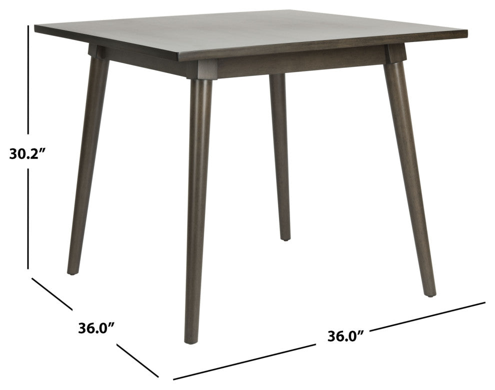 Safavieh Simone Square Dining Table, Gray Walnut