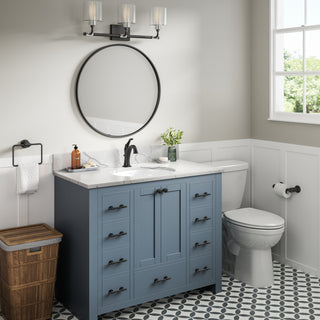 KRAUS Elavo 19.25 in. Oval Porcelain Ceramic Undermount Bathroom Sink
