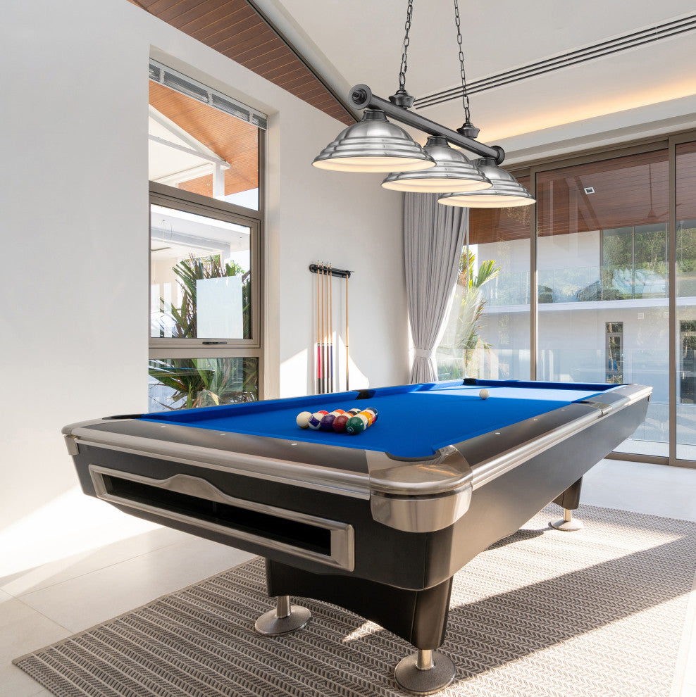 Zlite 2306-3BP-SBN 3-Light Billiard, Brushed Nickel