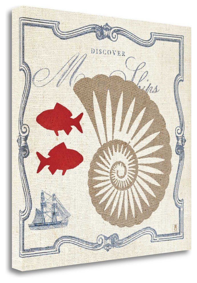 "Pacific Nautilus" By Studio Mousseau, Giclee Print on Gallery Wrap Canvas