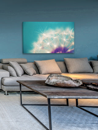 Dandelion Puffs Print on Canvas, 30x20 cm