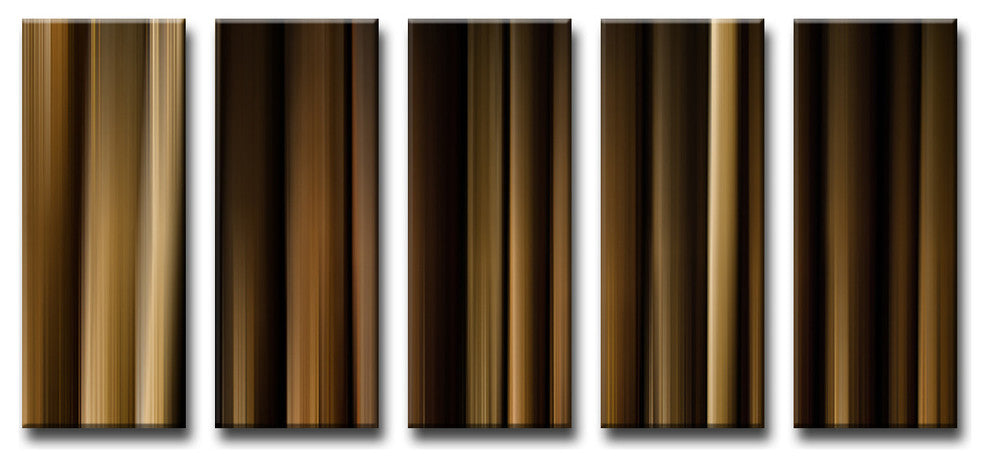 Ready2HangArt ''Blur Stripes VII'' 5-PC Canvas Wall Art Set, 30 in. Highx12 in.