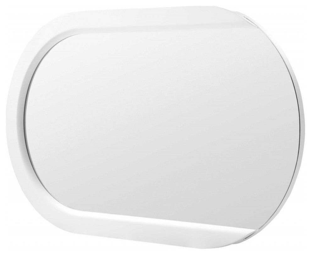 53 X 31 X 2 White Stainless Steel Mirror