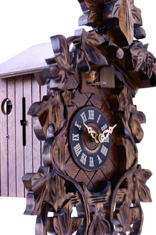River City Clocks 27-14 One Day Cuckoo Clock With Intricate Leaves & Vines