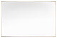 Metal Framed Rectangle Beveled Edge Wall Mirror Bathroom Vanity Mirror, Gold, 24"x36"