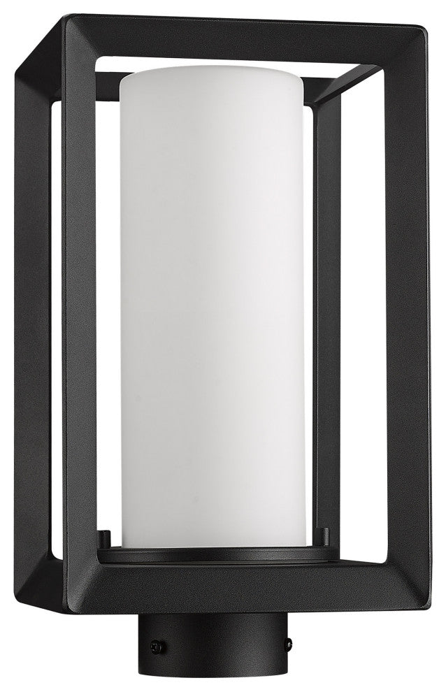 Golden Lighting 2073-OPST OP Smyth 13" Tall Post Light - Natural Black