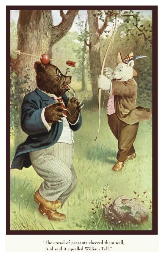 "Teddy Roosevelt's Bears: William Tell" Paper Print by R.K. Culver, 18"x26"