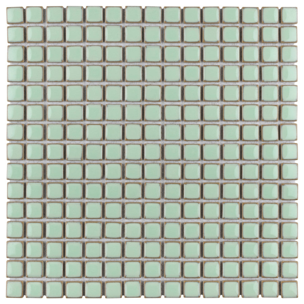 Hudson Edge Light Green Porcelain Floor and Wall Tile