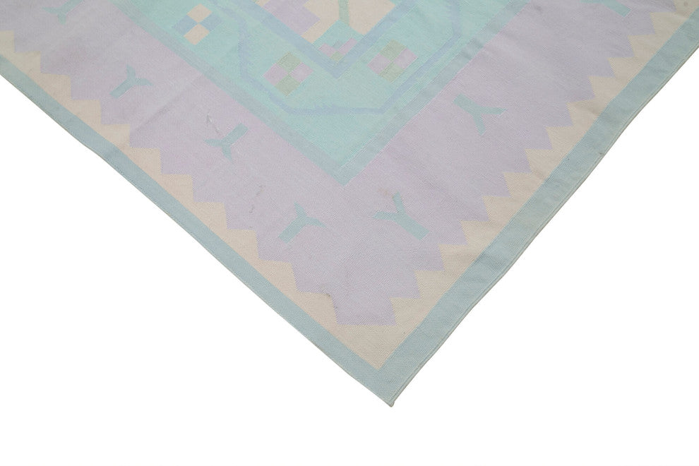 Rug N Carpet - Handmade Wool 5' 10'' x 8' 11'' Flatweave Dhurrie Kilim Rug