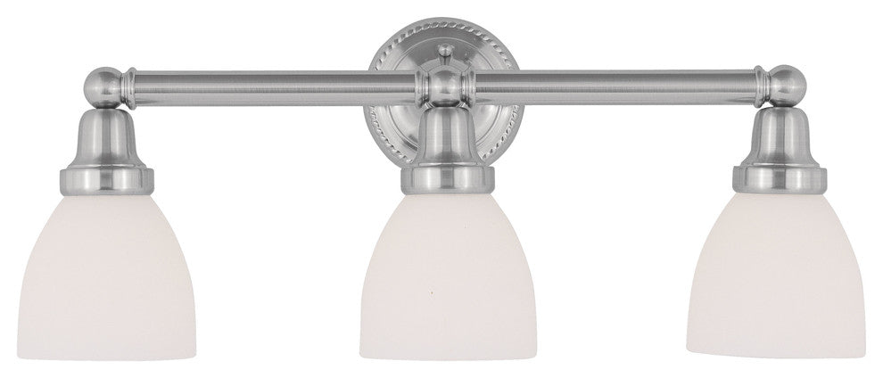 Classic Bath Light, Brushed Nickel