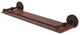 Que New 22" Solid Wood Shelf with Gallery Rail, Venetian Bronze