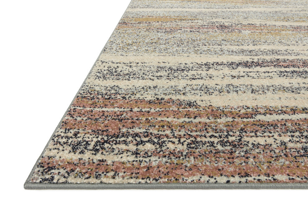 Loloi II Bowery BOW-04 Pebble, Multi Sample Swatch