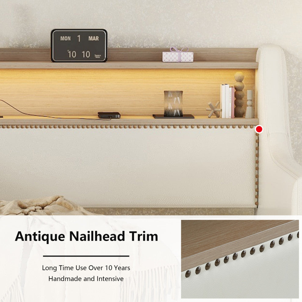 Gewnee  Twin Size Daybed with Drawers, Upholstered Daybed