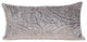Taupe Quilted Velvet Lumbar Throw Pillow