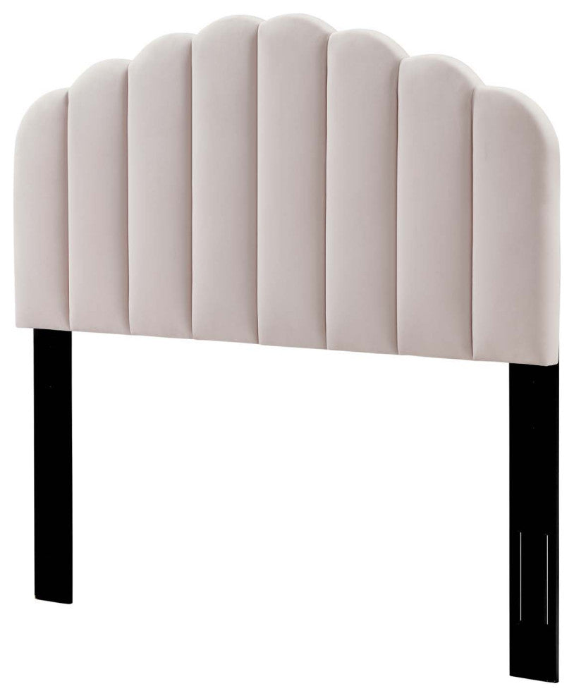 Headboard, King Size, Velvet, Pink, Modern Contemporary, Bedroom Master Suite