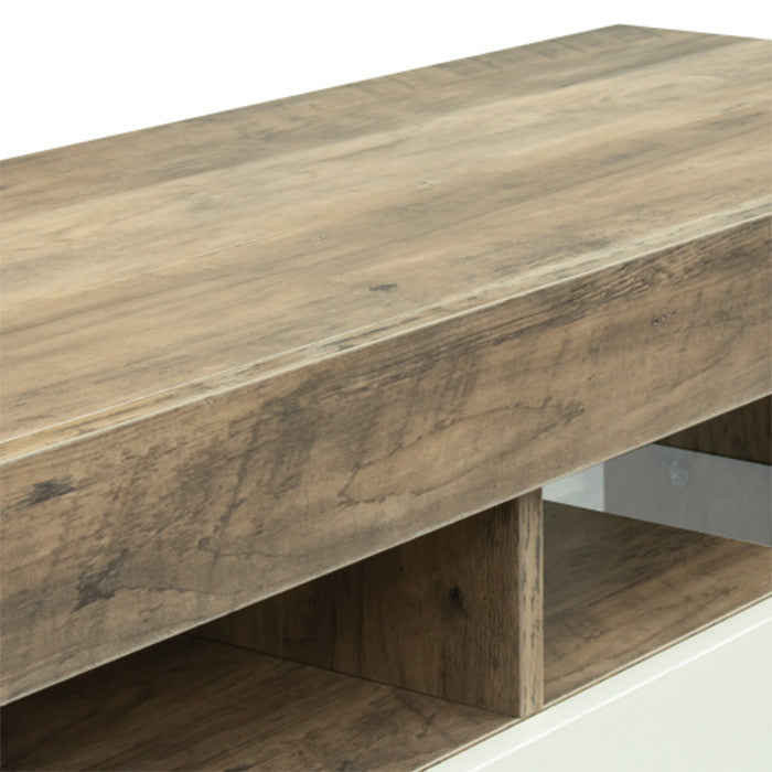 Vintage black TV cabinet MDF TV benches with Gray Walnut finish
