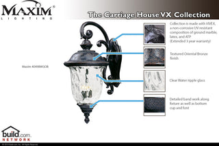 Maxim 40498 Carriage House Vivex 31" 3 Light Wall Sconce - Oriental Bronze /