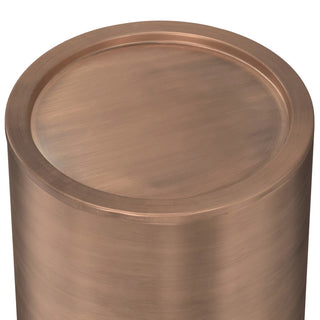 Corbin Metal Side Table, Antique Copper