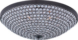 Maxim 39872 Glimmer 19"W 6 Light Ceiling Light - Bronze / Beveled Crystal
