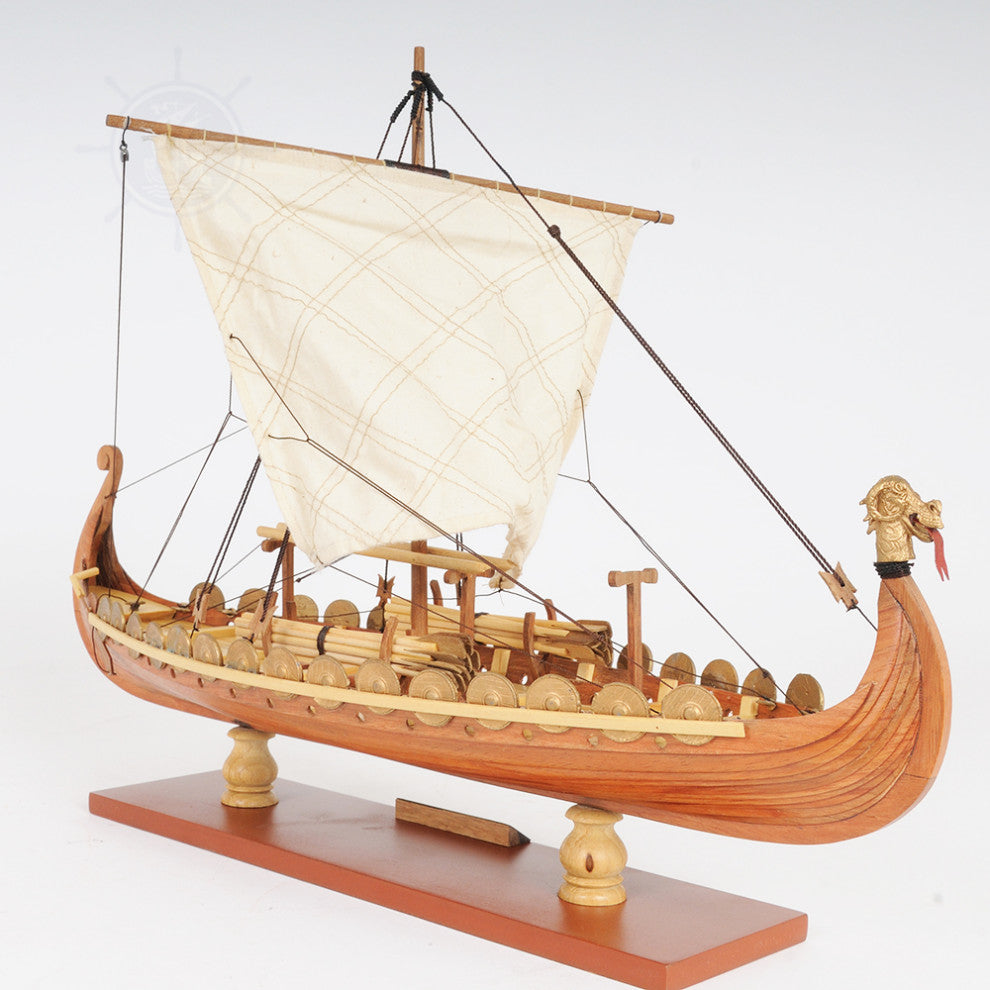 Viking Small Wooden Handcrafted boat model