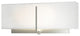 Exos Square Sconce, Vintage Platinum Finish, Natural Anna Shade
