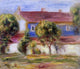 Pierre Auguste Renoir The Artist's House, 20"x25" Gallery Wrapped Canvas