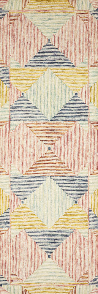 Loloi II Spectrum Area Rug, Ivory/Multi, 2'6"x7'6"
