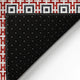 Indoor/Outdoor Marlo MO1 Red Machine Washable 6' x 6' Rug