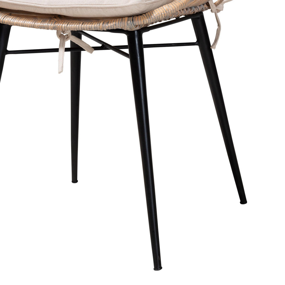 Sheryl Rattan Dining Chairs, Set of 2, Gray Wash