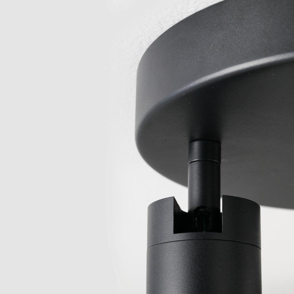 Vidalite Shura Integrated LED 3 Head Flush Mount, Black