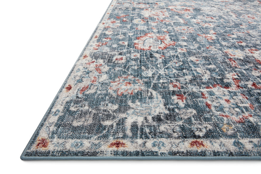 Loloi II Cassandra Blue / Rust 2'-6" X 7'-9" Area Rug