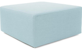 Universal Square Ottoman Howard Elliott 36" Breeze Blue Sunbrella