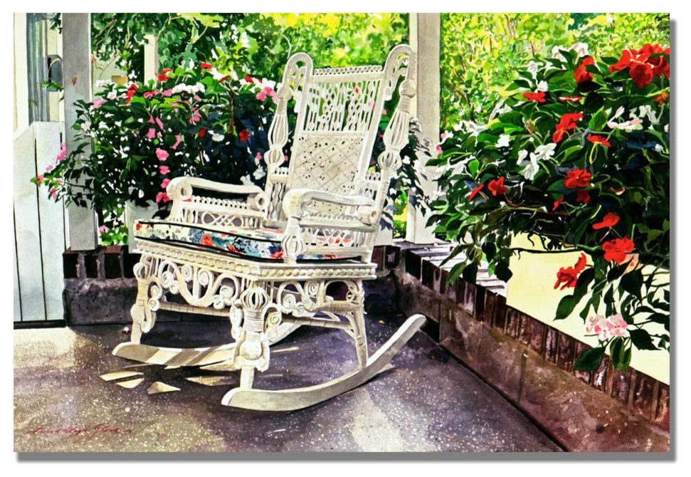 'Summer Sun Porch' Canvas Art by David Lloyd Glover