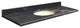 Quartz 61"x22" Vanity Top, Single Faucet Hole, Milky Way, Biscuit Bowl