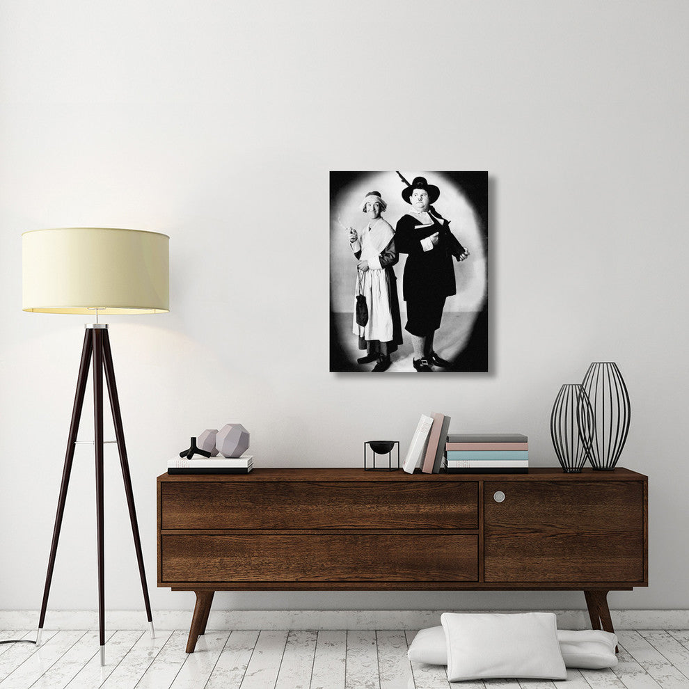 "Laurel & Hardy - Thanksgiving" Canvas by Hollywood Photo Archive, 28x35"
