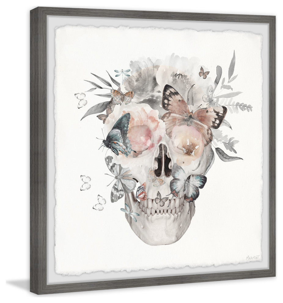"Flowers Grow Out" Framed Painting Print, 18x18