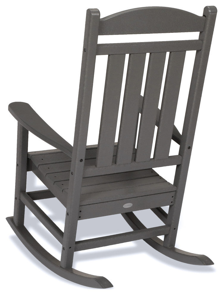 Polywood Presidential 3-Piece Rocker Set, Black