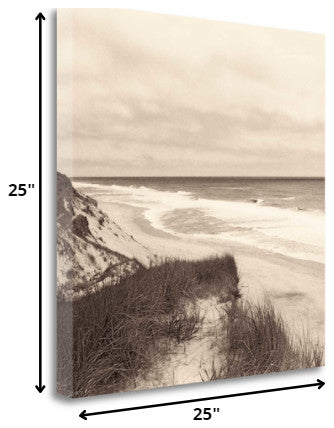 25" Retro Vintage Sand Dunes Giclee Wrap Canvas Wall Art