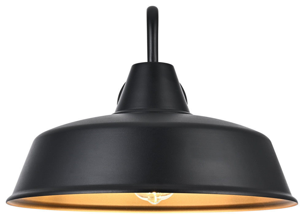 Home Living 20" Outdoor Wall sconce, Black